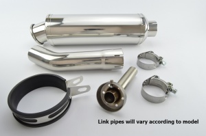 Aprilia RSV Mille (98-03) Round Big Bore XLS Polished Stainless Exhaust